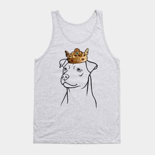 Patterdale Terrier Dog King Queen Wearing Crown Tank Top